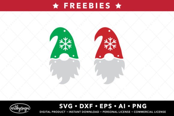 Christmas Gnome Earrings SVG: Festive Design Assets