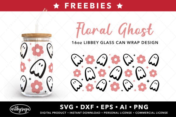 Elevate Your Design Projects with Floral Ghost Libbey Glass Wrap Freebies
