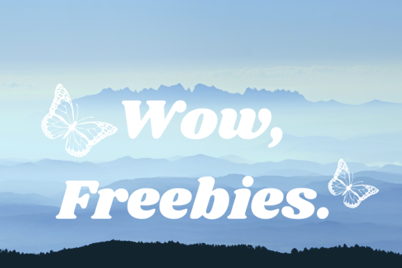 Elevate Your Designs with Wow, Freebies with Butterflies