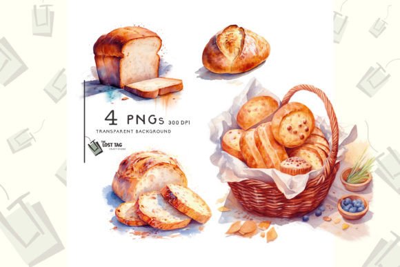 Free Clipart Bundle: Bread PNG Freebies for Designers