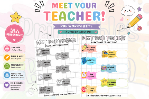 FREE Meet Your Teacher Pages | FREEBIES: A Designer's Guide to Classroom Branding