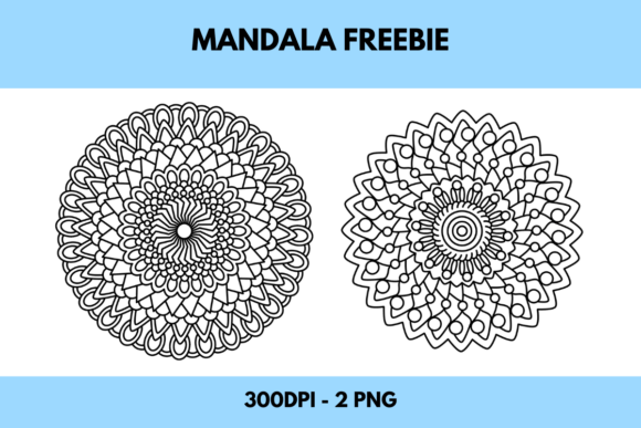 Hand Drawn Mandala 2 Freebies: Creative Assets for Designers
