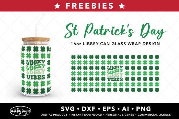 Lucky Vibes Can Glass Wrap SVG Freebies: A Designer's Guide