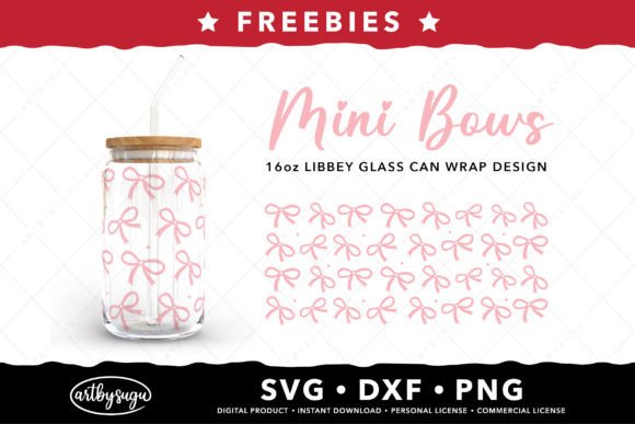 Mini Bows Libbey Can Glass Wrap Freebies: Elevate Your Designs