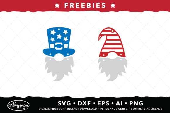 Patriotic Gnome Earrings SVG Freebies: A Designer's Creative Asset