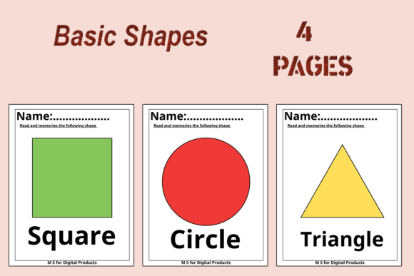 The Four Basic Shapes Freebies: Foundational Design Assets