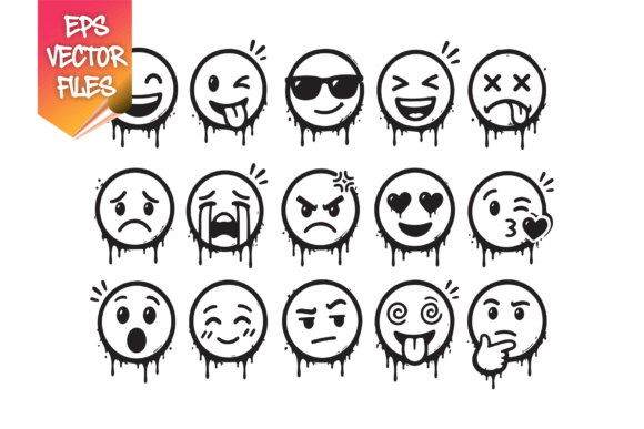 Urban Drip Emoji Collection: Free Design Assets