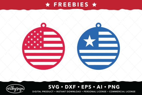 USA Earrings SVG Freebies: Elevate Your Patriotic Designs